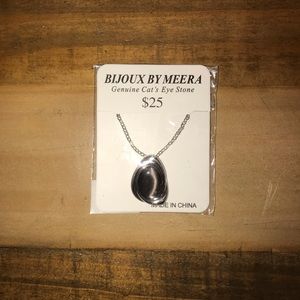 Bijoux by Meera Genuine Cat’s Eye Stone Necklace